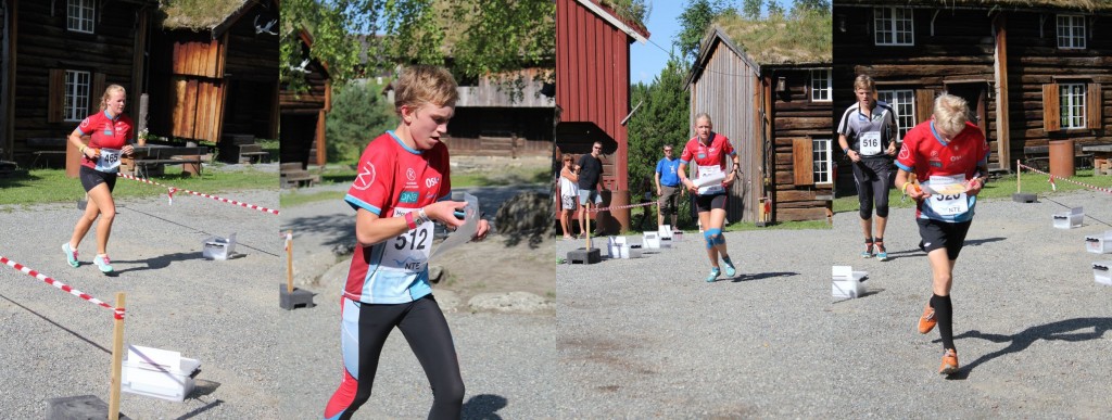 Synne, Andreas, Mathilde og Anders i farta under sprinten! (arrangørfoto)